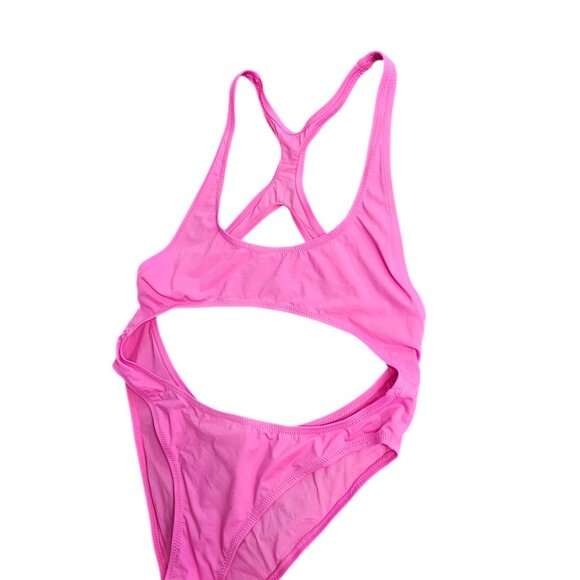 SKIMS Signature Swim Cutout Monokini, One Piece, Pink, Bathing Suit, Size XL - Picture 5 of 9